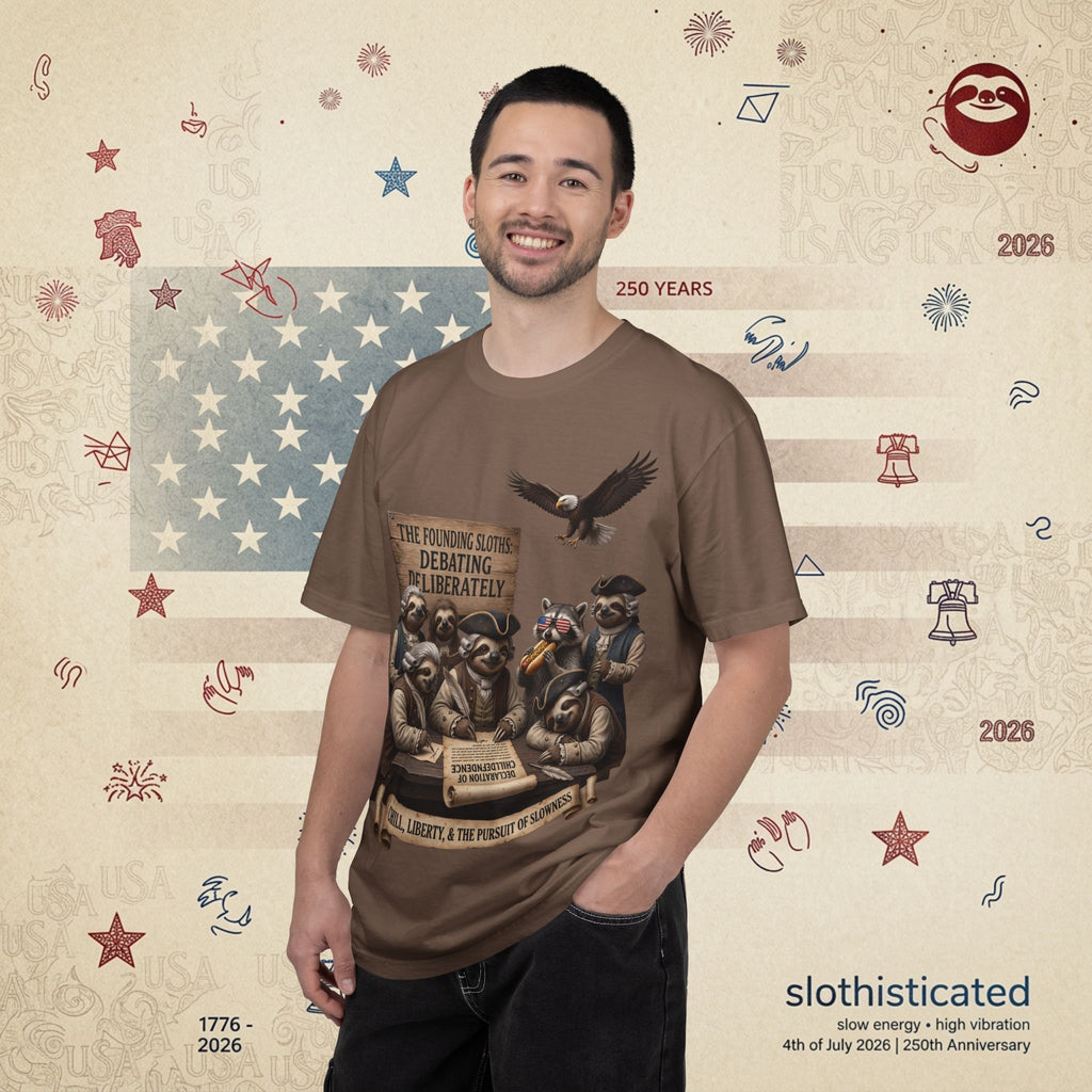 The Founding Sloths — Debating Deliberately Colonial Sloth Tee