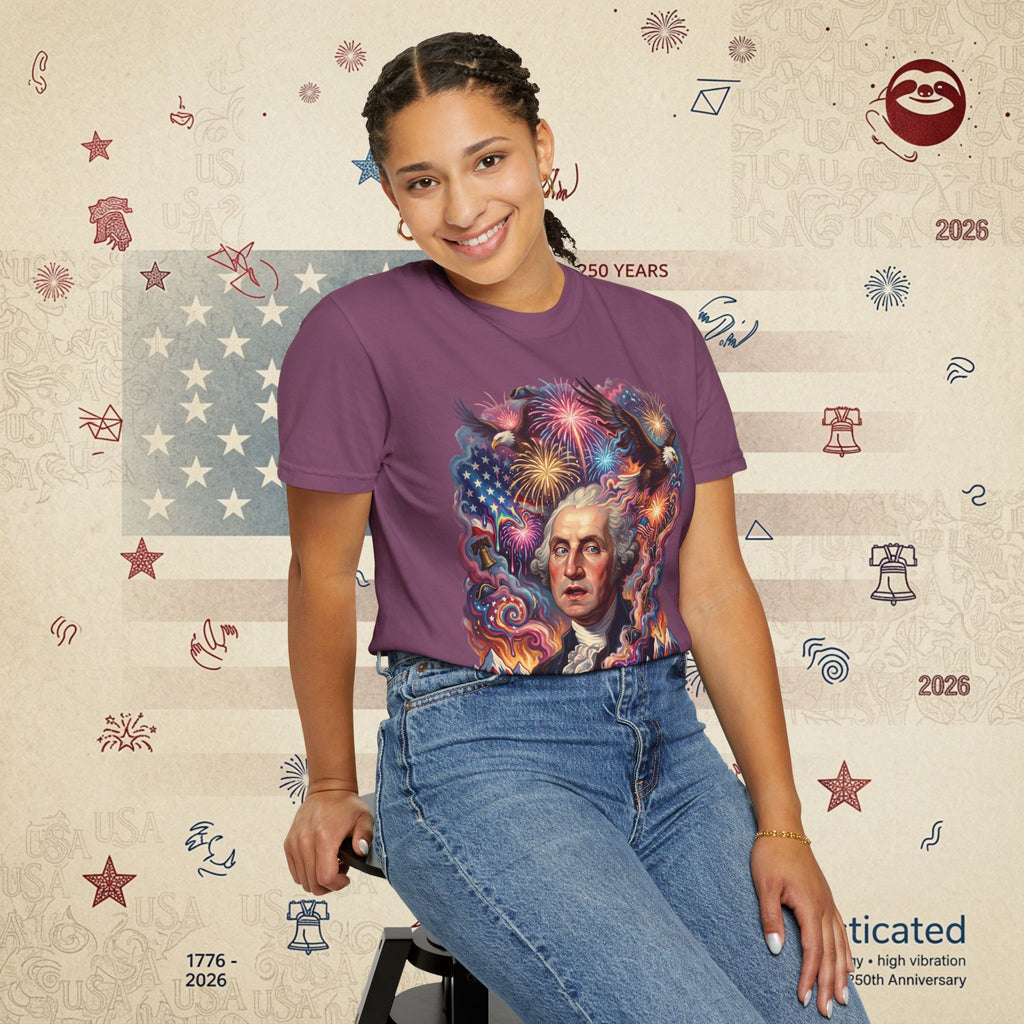 The Reverie — Psychedelic George Washington Fireworks T-Shirt