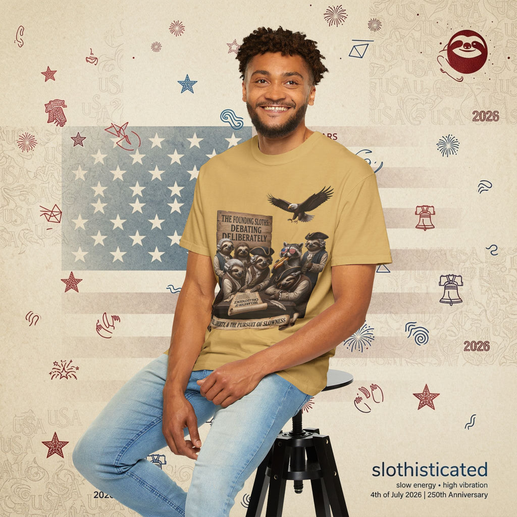 The Founding Sloths — Debating Deliberately Colonial Sloth Tee