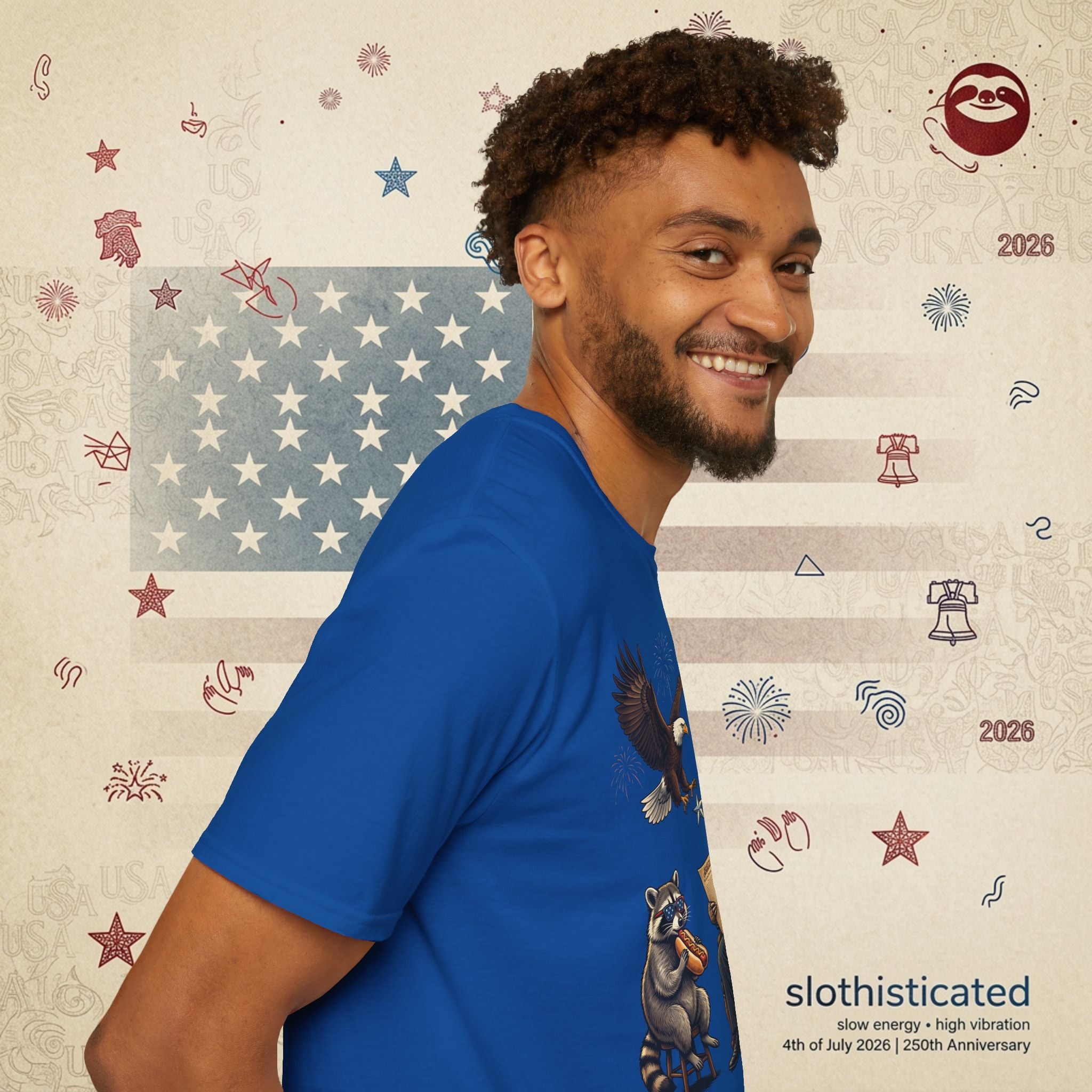 The Statesman — Lincoln-Era Sloth Portrait Tee