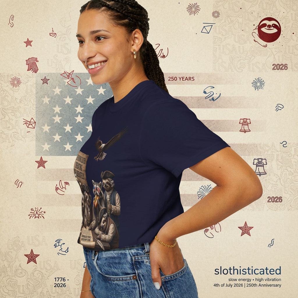 The Founding Sloths — Debating Deliberately Colonial Sloth Tee