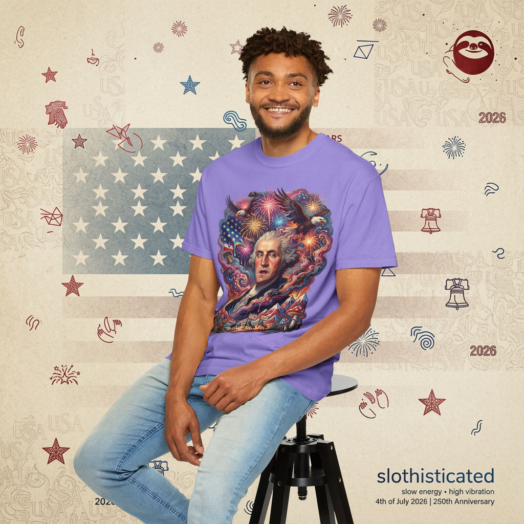 The Reverie — Psychedelic George Washington Fireworks T-Shirt