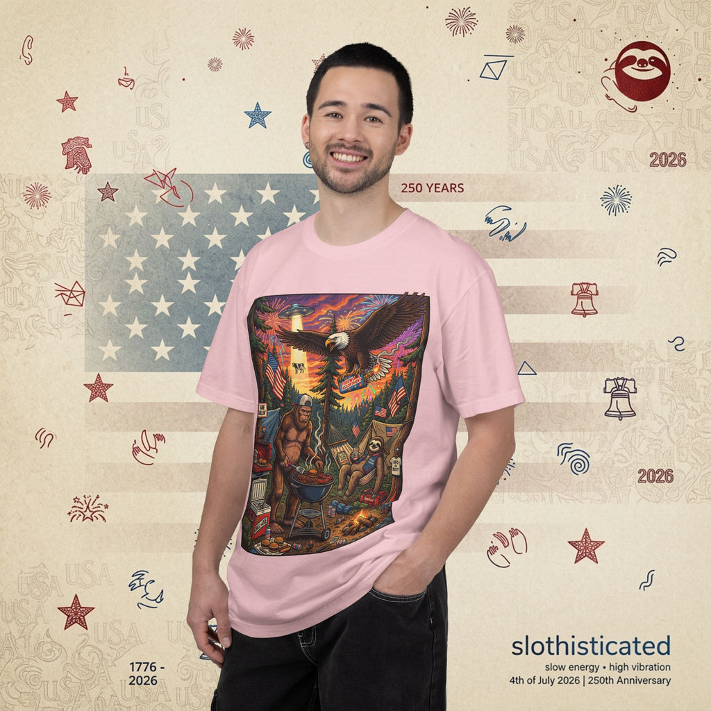 The Pitmaster — Patriotic Sasquatch Eagle Cookout T-Shirt