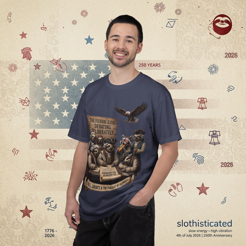 The Founding Sloths — Debating Deliberately Colonial Sloth Tee