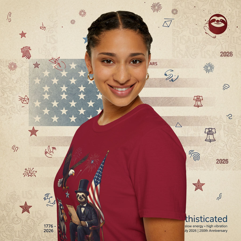 The Statesman — Lincoln-Era Sloth Portrait Tee