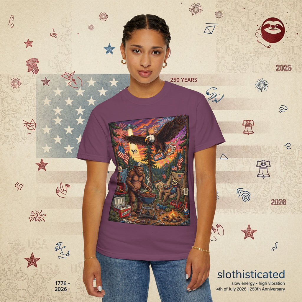The Pitmaster — Patriotic Sasquatch Eagle Cookout T-Shirt