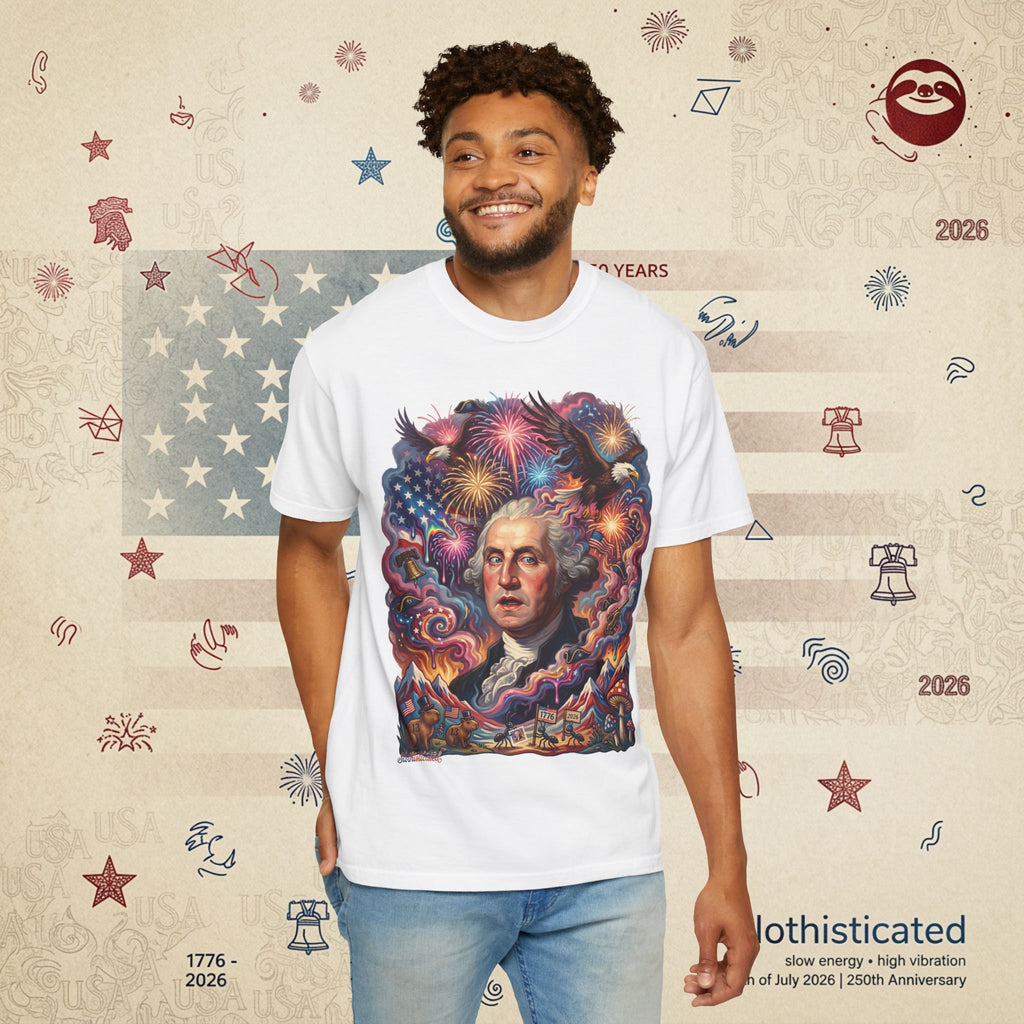 The Reverie — Psychedelic George Washington Fireworks T-Shirt
