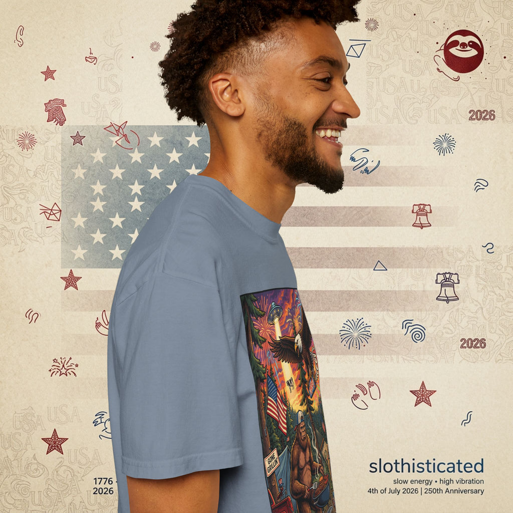 The Pitmaster — Patriotic Sasquatch Eagle Cookout T-Shirt