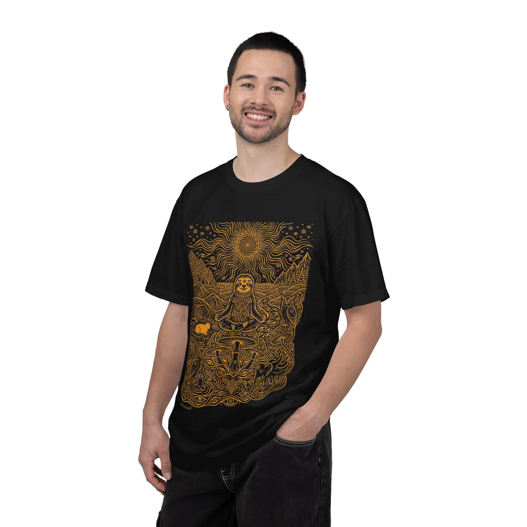 The Stillness — Meditating Sloth Mandala T-Shirt