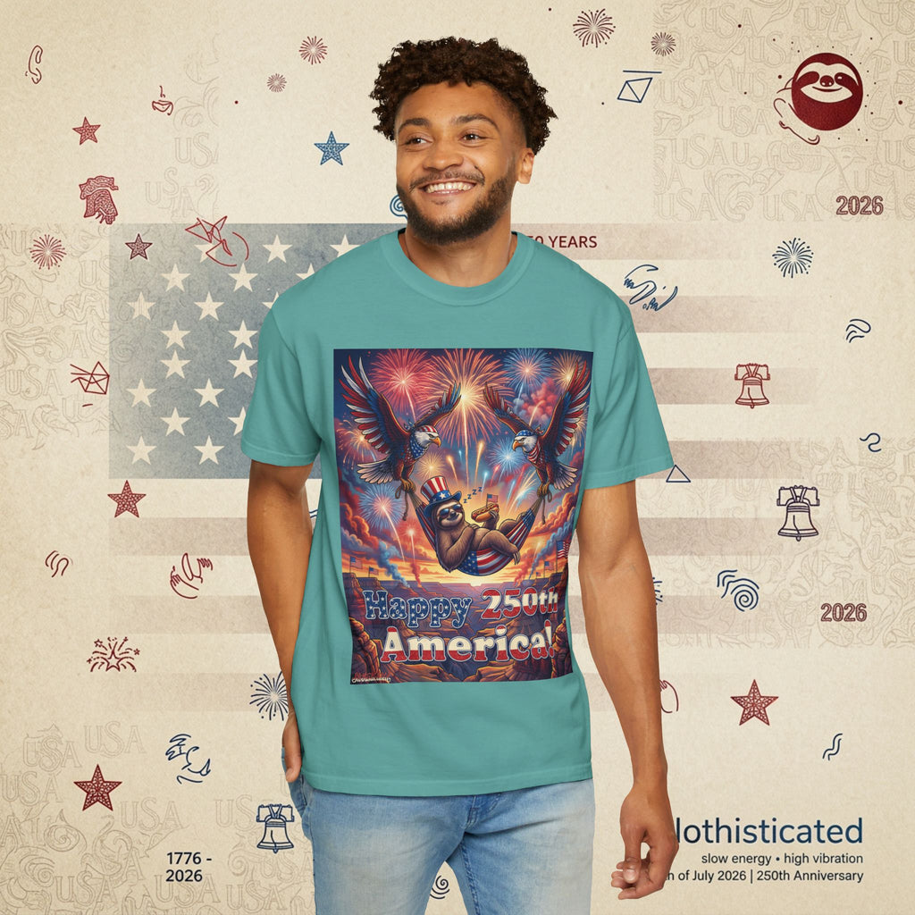 The Repose — Sloth Hammock 250th Anniversary T-Shirt