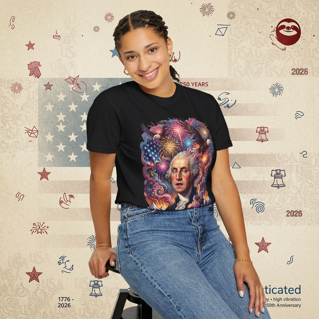 The Reverie — Psychedelic George Washington Fireworks T-Shirt