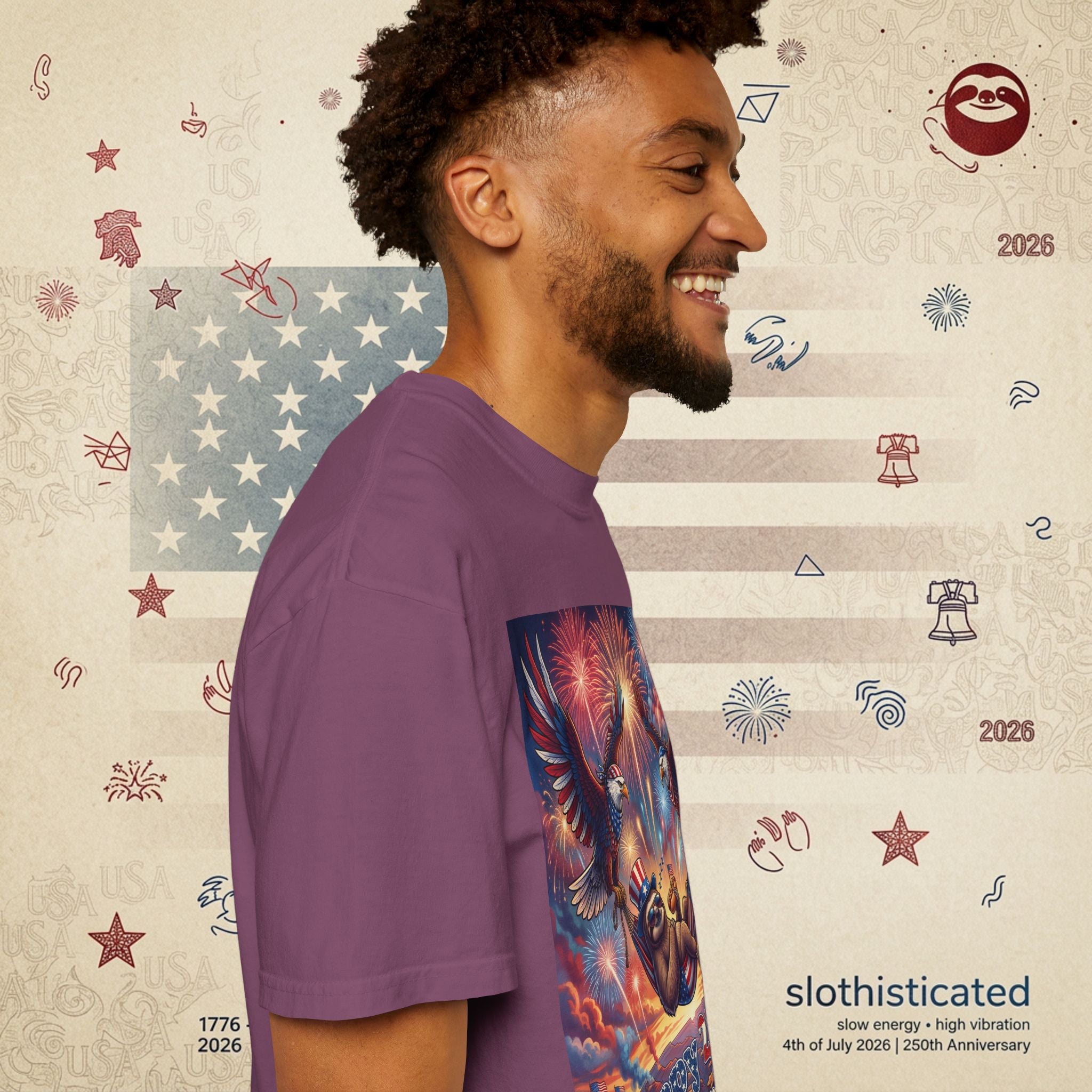 The Repose — Sloth Hammock 250th Anniversary T-Shirt