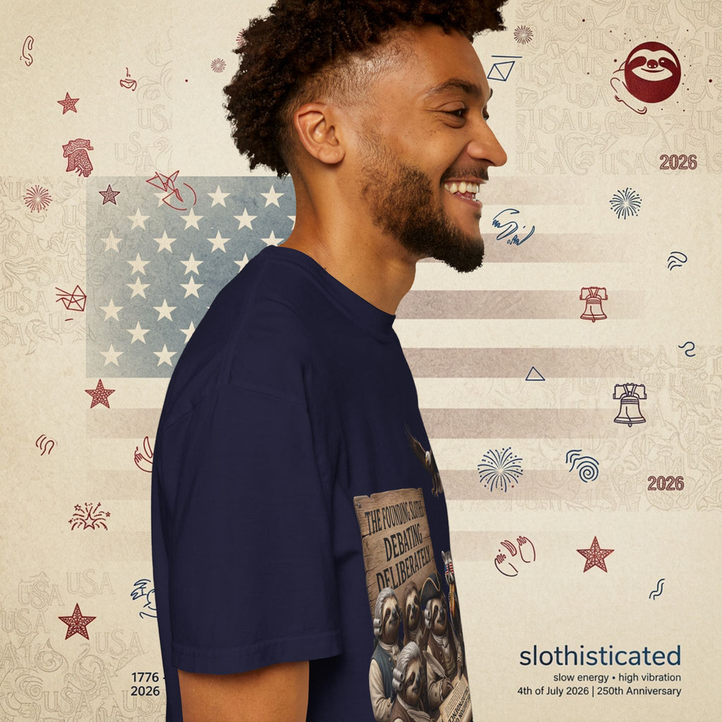 The Founding Sloths — Debating Deliberately Colonial Sloth Tee