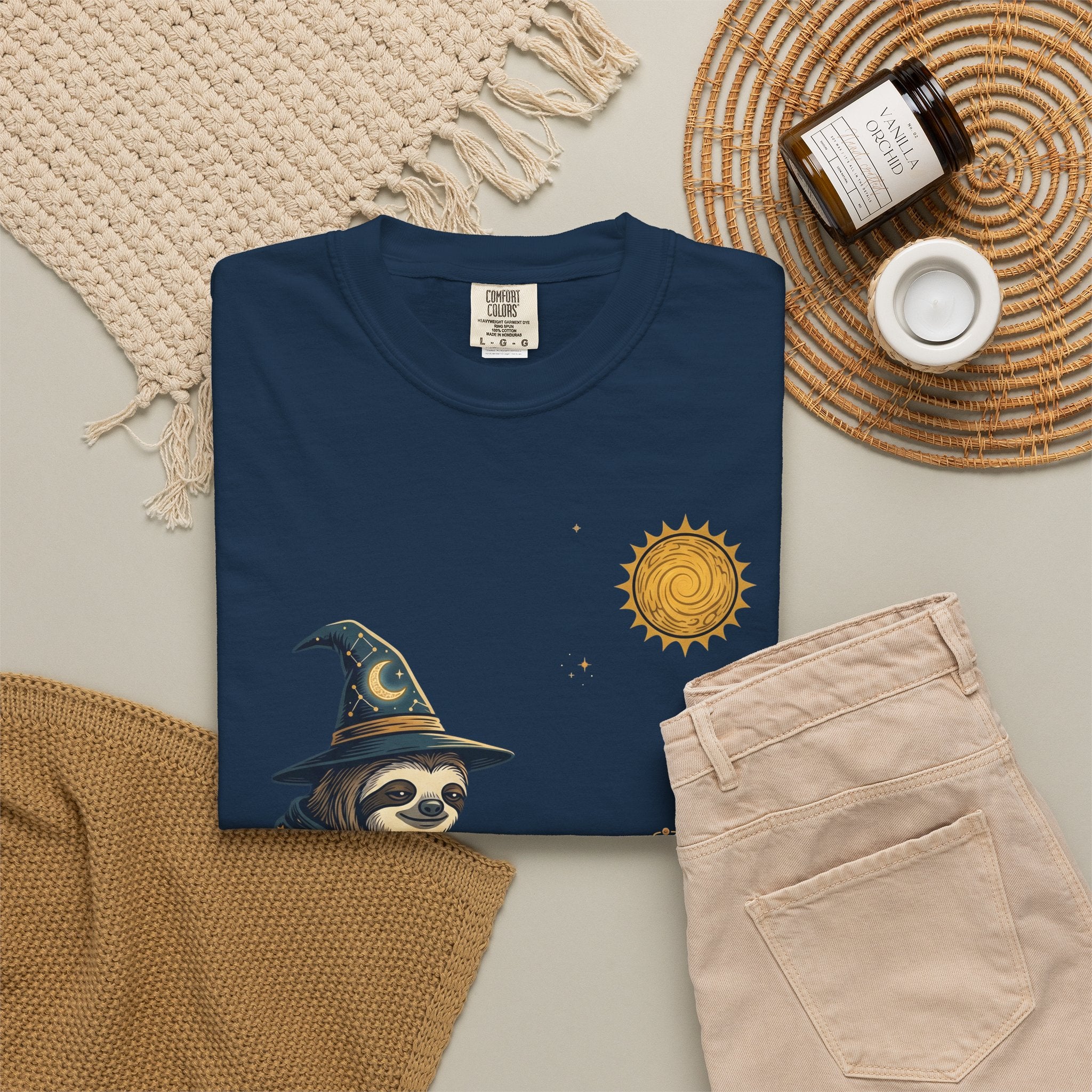 Wizard Sloth vs. Capybara Chess T-Shirt — Cute Fantasy Animal Game Tee