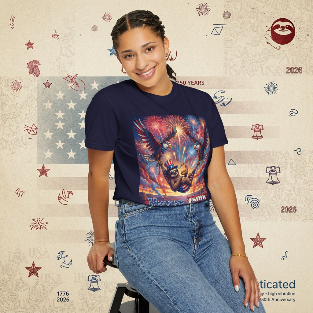The Repose — Sloth Hammock 250th Anniversary T-Shirt