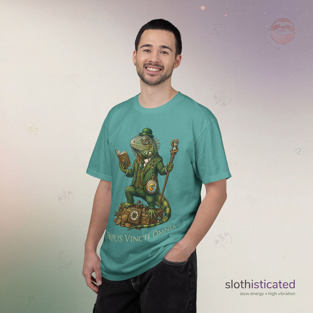 The Keeper of Hours — Mystical Iguana Sage T-Shirt