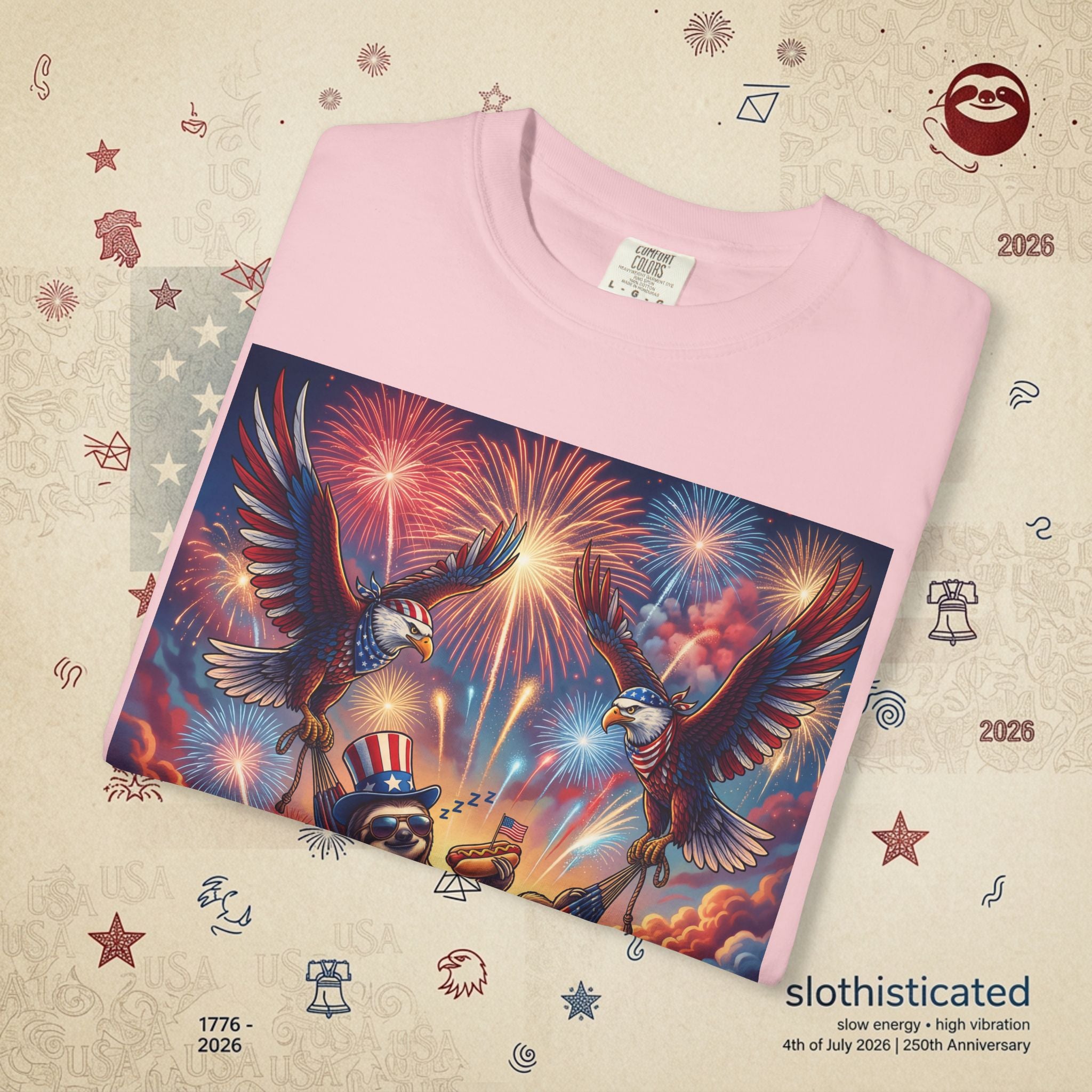The Repose — Sloth Hammock 250th Anniversary T-Shirt