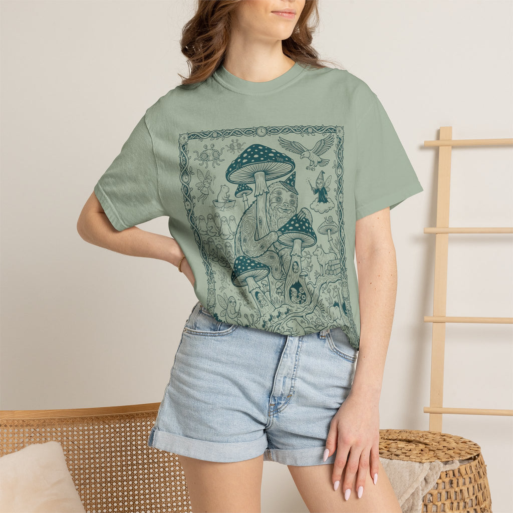 The Mushroom Court — A Fungal Folktale in Ink