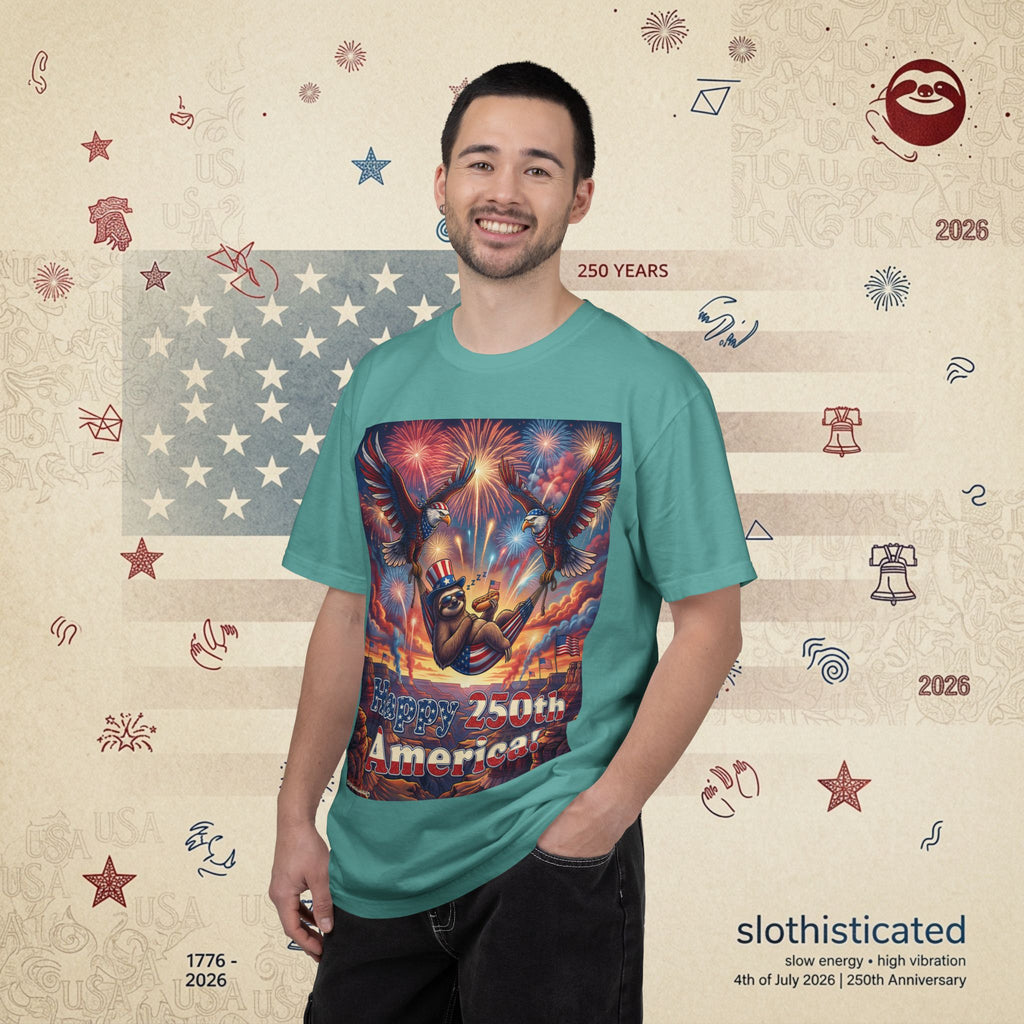 The Repose — Sloth Hammock 250th Anniversary T-Shirt