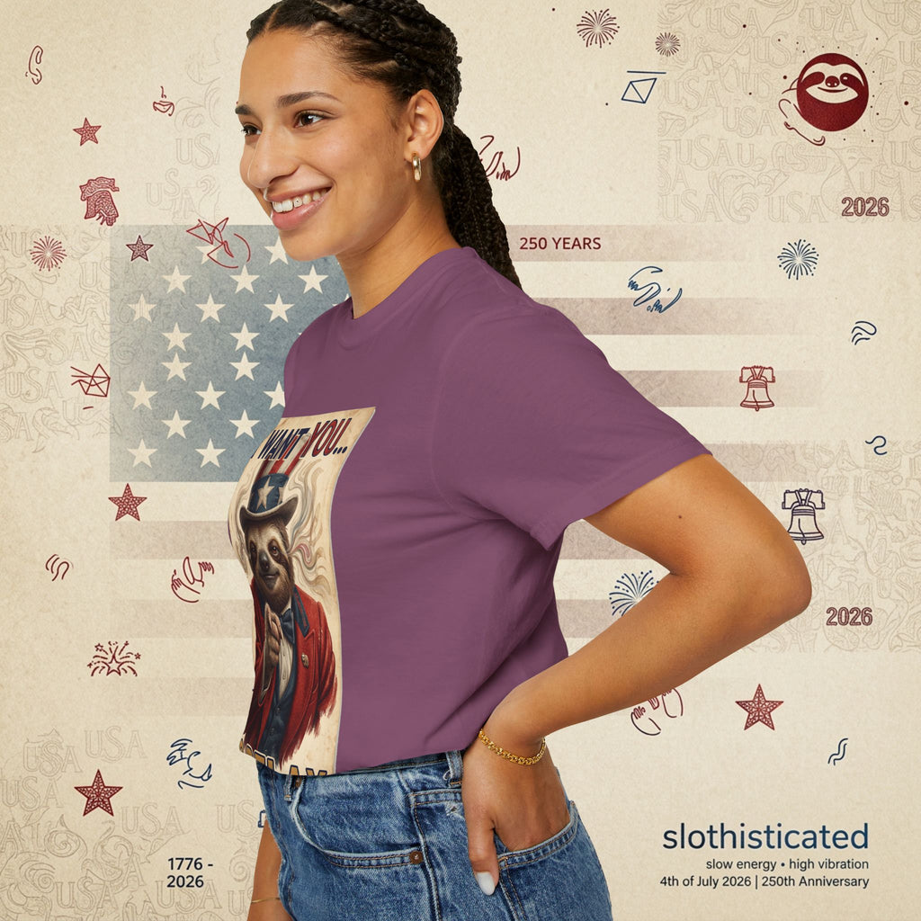 Uncle Slow — Patriotic Uncle Sam Sloth Relax Parody T-Shirt