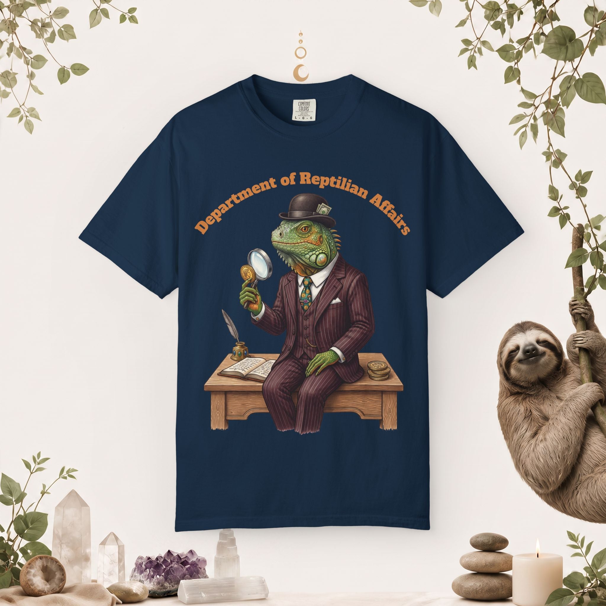 Iguana Banker T-Shirt — Department of Reptilian Affairs
