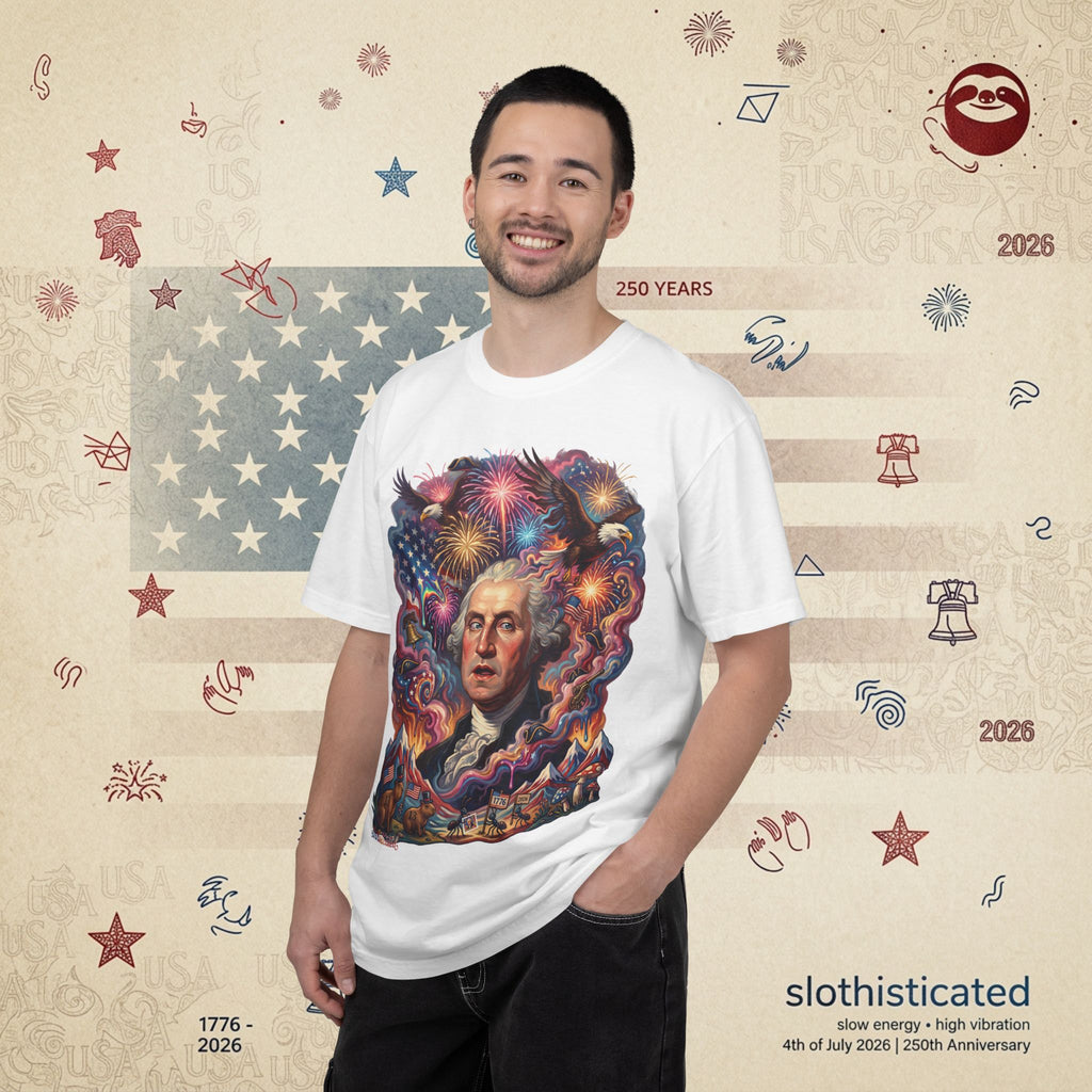 The Reverie — Psychedelic George Washington Fireworks T-Shirt
