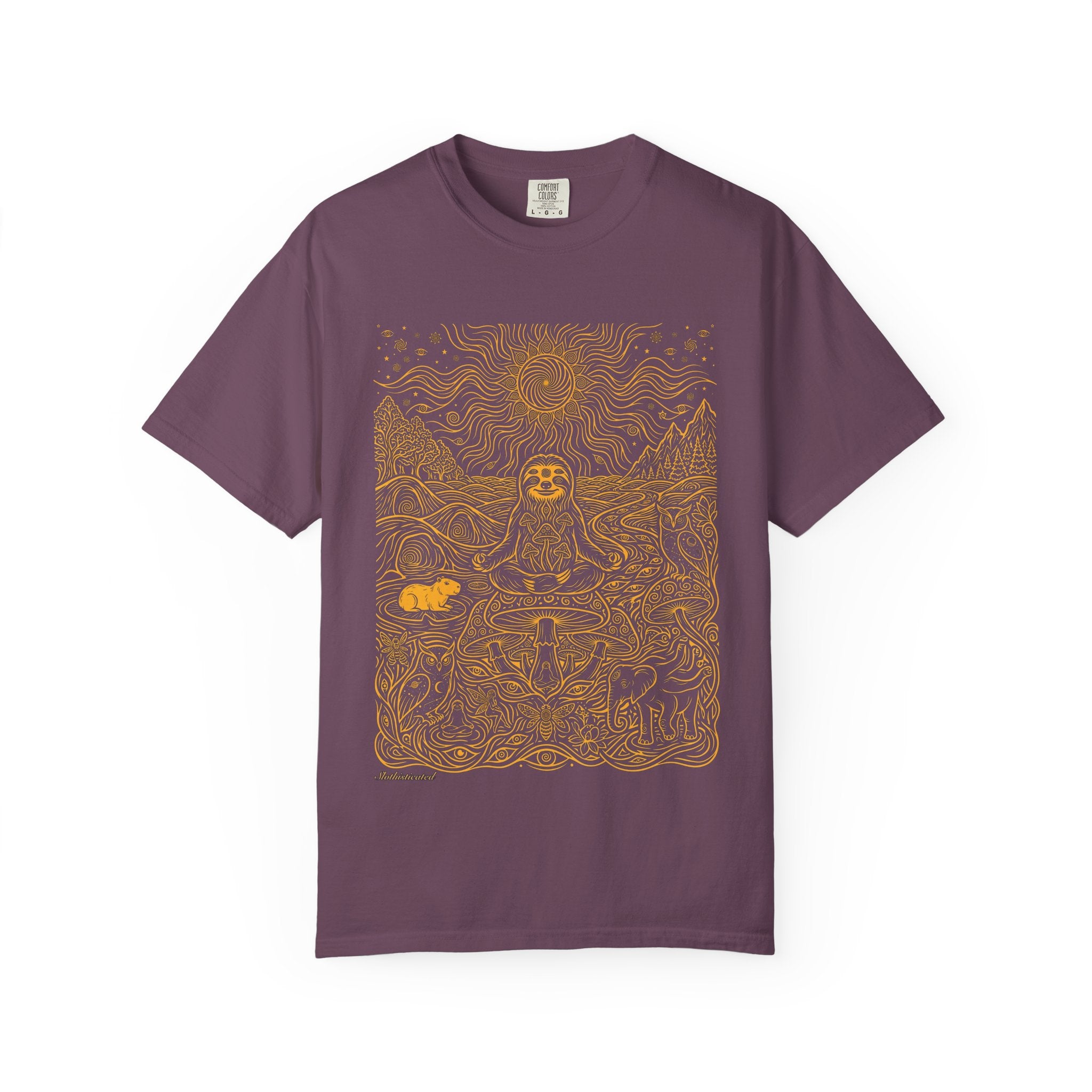 The Stillness — Meditating Sloth Mandala T-Shirt