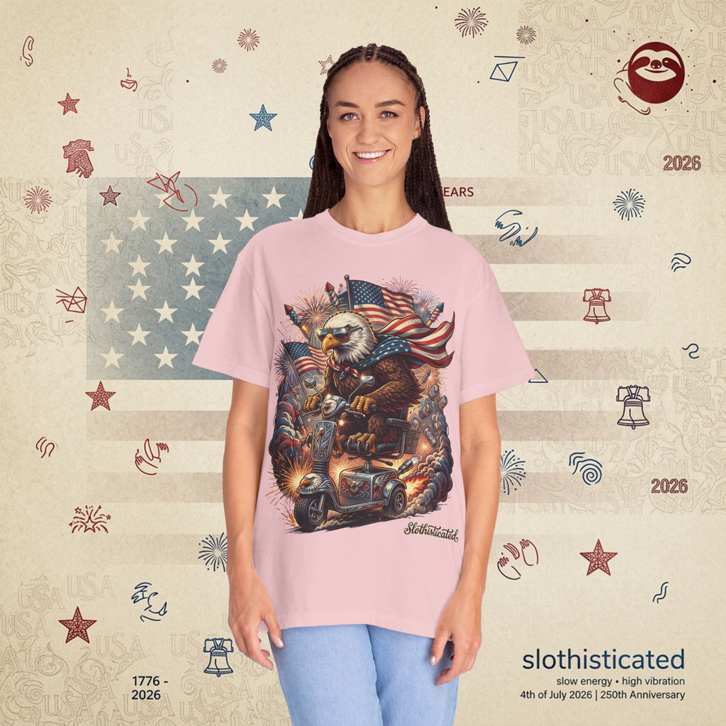 The Outrider — Patriotic Bald Eagle Motorcycle T-Shirt