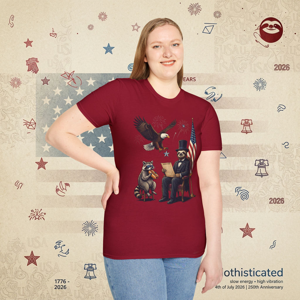 The Statesman — Lincoln-Era Sloth Portrait Tee