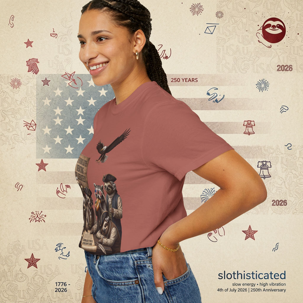 The Founding Sloths — Debating Deliberately Colonial Sloth Tee