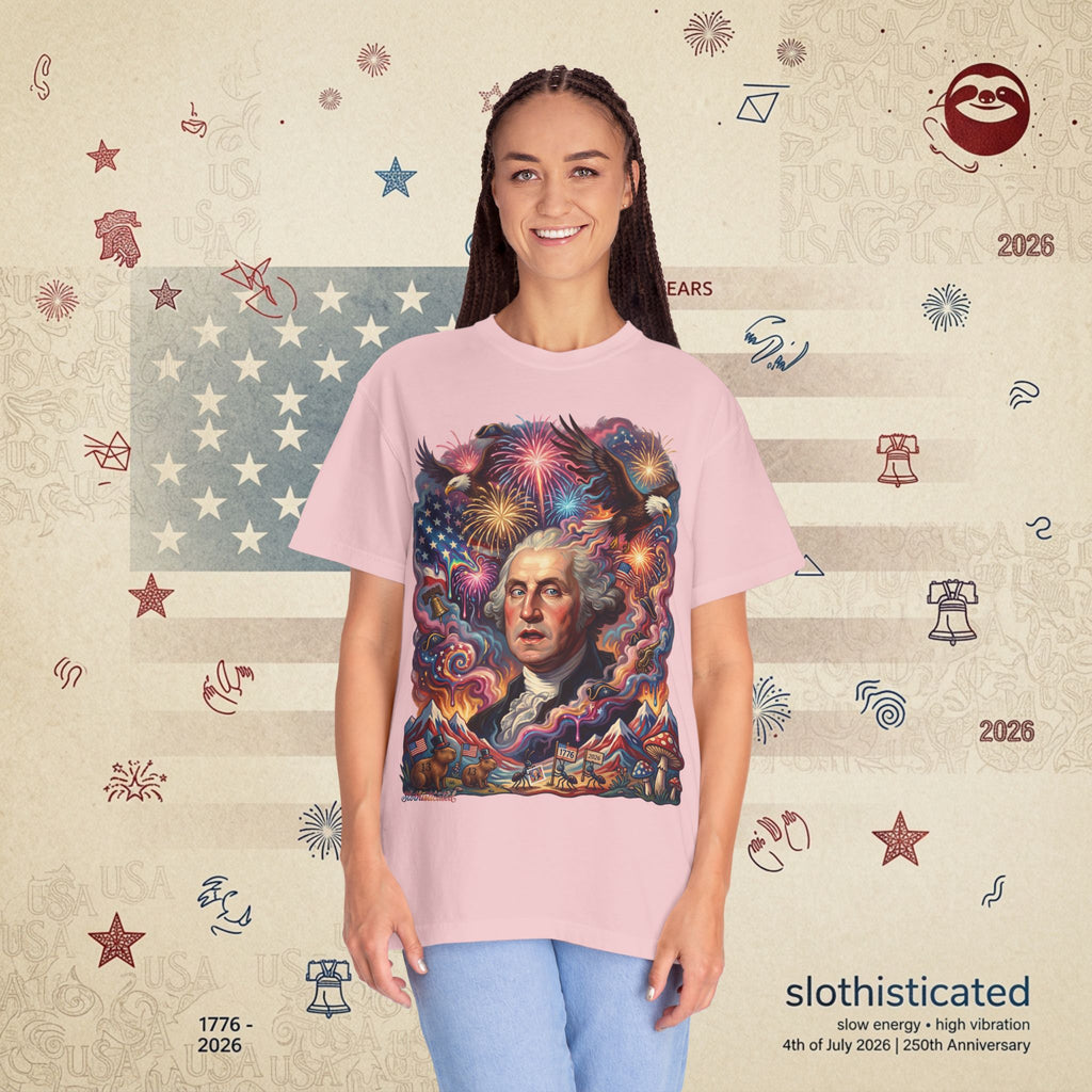 The Reverie — Psychedelic George Washington Fireworks T-Shirt