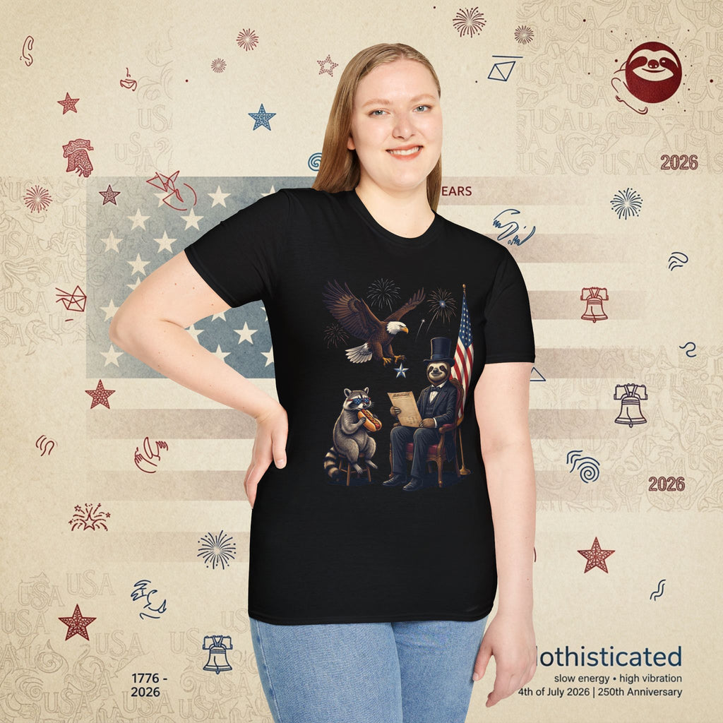 The Statesman — Lincoln-Era Sloth Portrait Tee