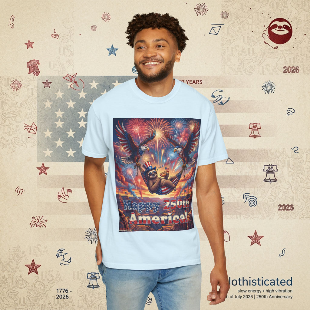 The Repose — Sloth Hammock 250th Anniversary T-Shirt