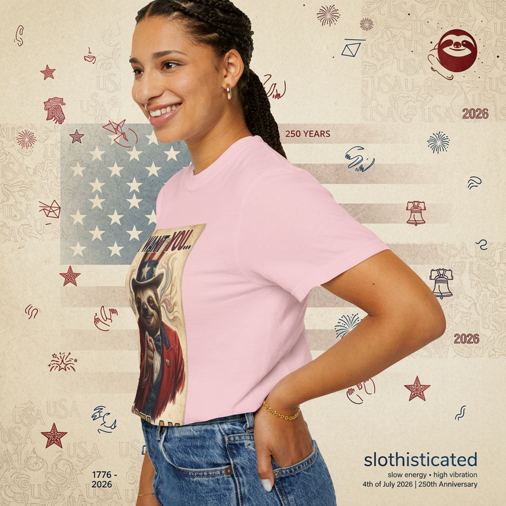 Uncle Slow — Patriotic Uncle Sam Sloth Relax Parody T-Shirt