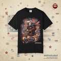 The Outrider — Patriotic Bald Eagle Motorcycle T-Shirt