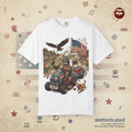 The Slow Ride — Sloth Riding Mower Americana T-Shirt