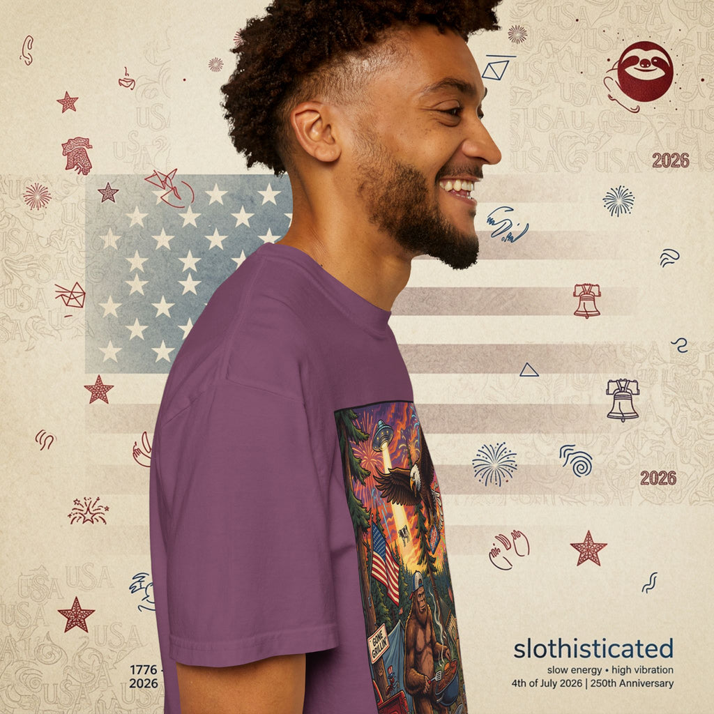 The Pitmaster — Patriotic Sasquatch Eagle Cookout T-Shirt