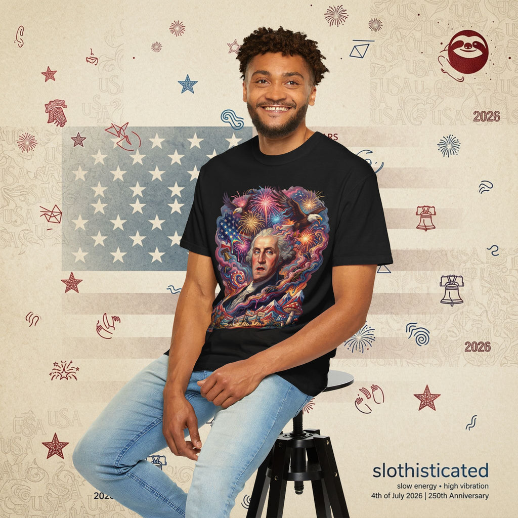 The Reverie — Psychedelic George Washington Fireworks T-Shirt