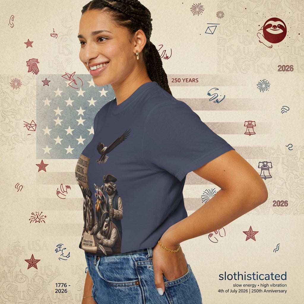 The Founding Sloths — Debating Deliberately Colonial Sloth Tee