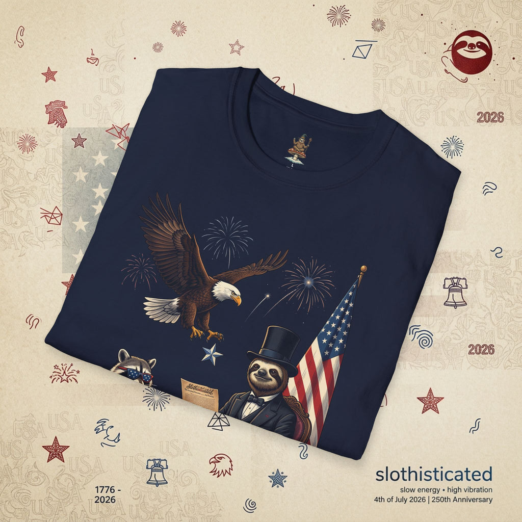 The Statesman — Lincoln-Era Sloth Portrait Tee