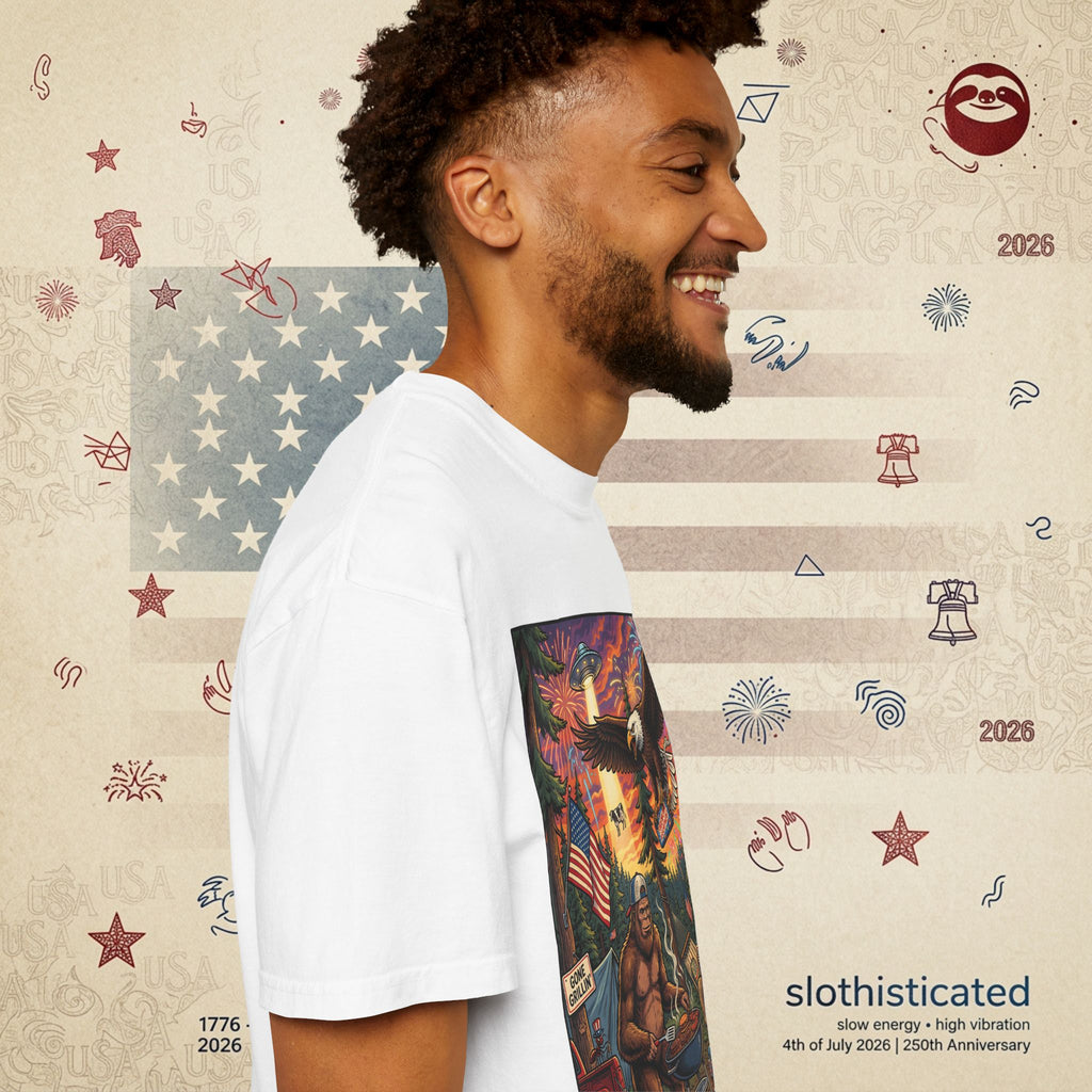 The Pitmaster — Patriotic Sasquatch Eagle Cookout T-Shirt