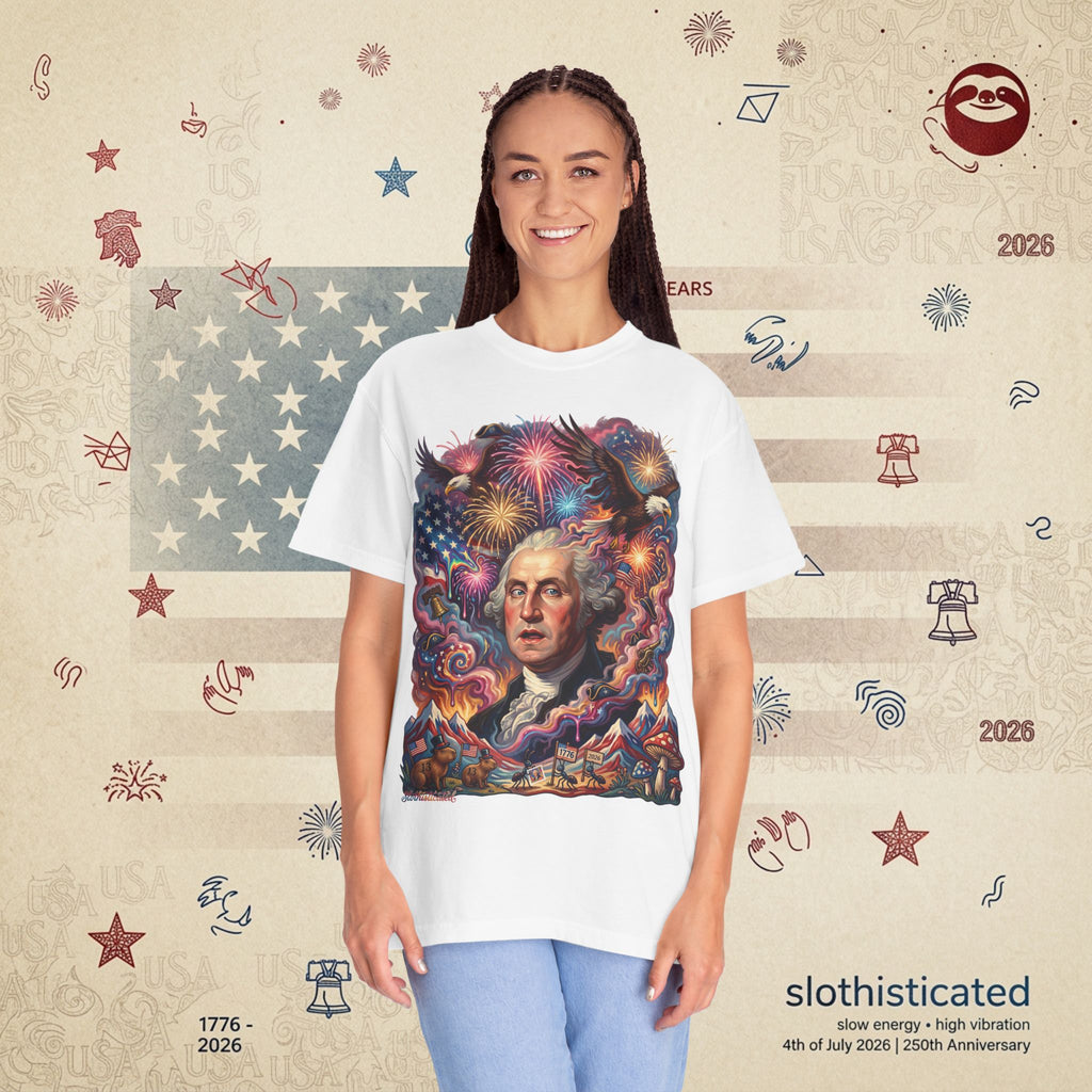 The Reverie — Psychedelic George Washington Fireworks T-Shirt