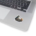 The Long Game — Wizard Sloth and Capybara Chess Kiss-Cut Sticker