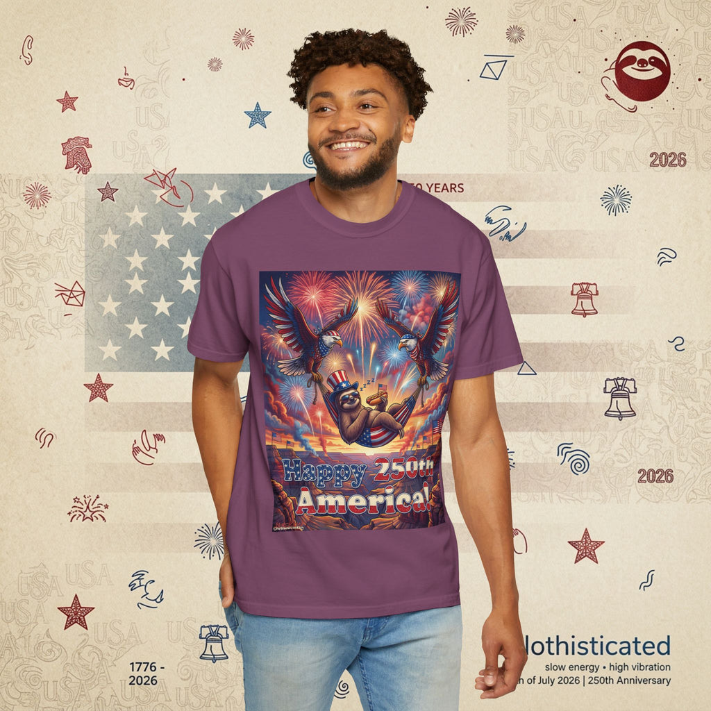 The Repose — Sloth Hammock 250th Anniversary T-Shirt