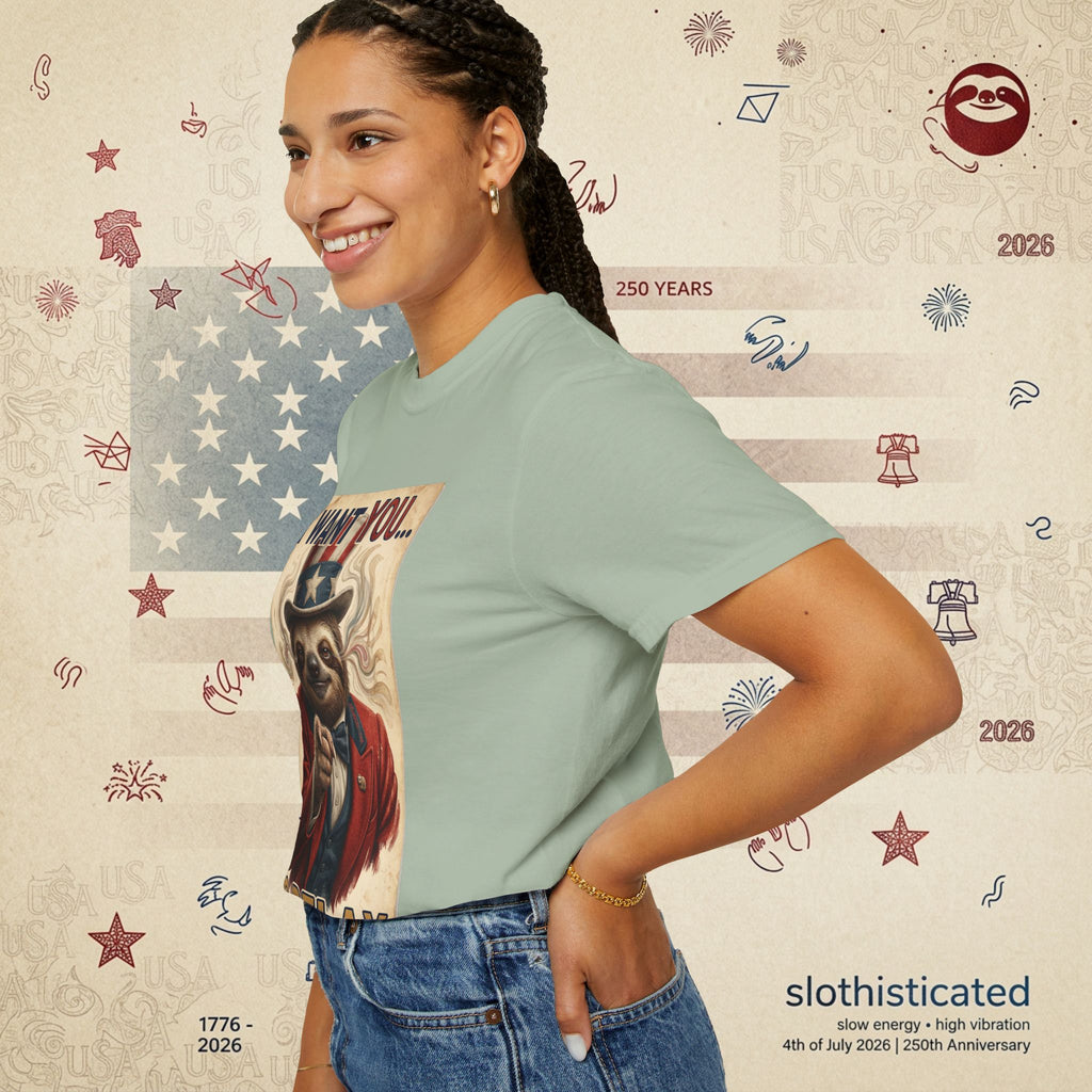 Uncle Slow — Patriotic Uncle Sam Sloth Relax Parody T-Shirt