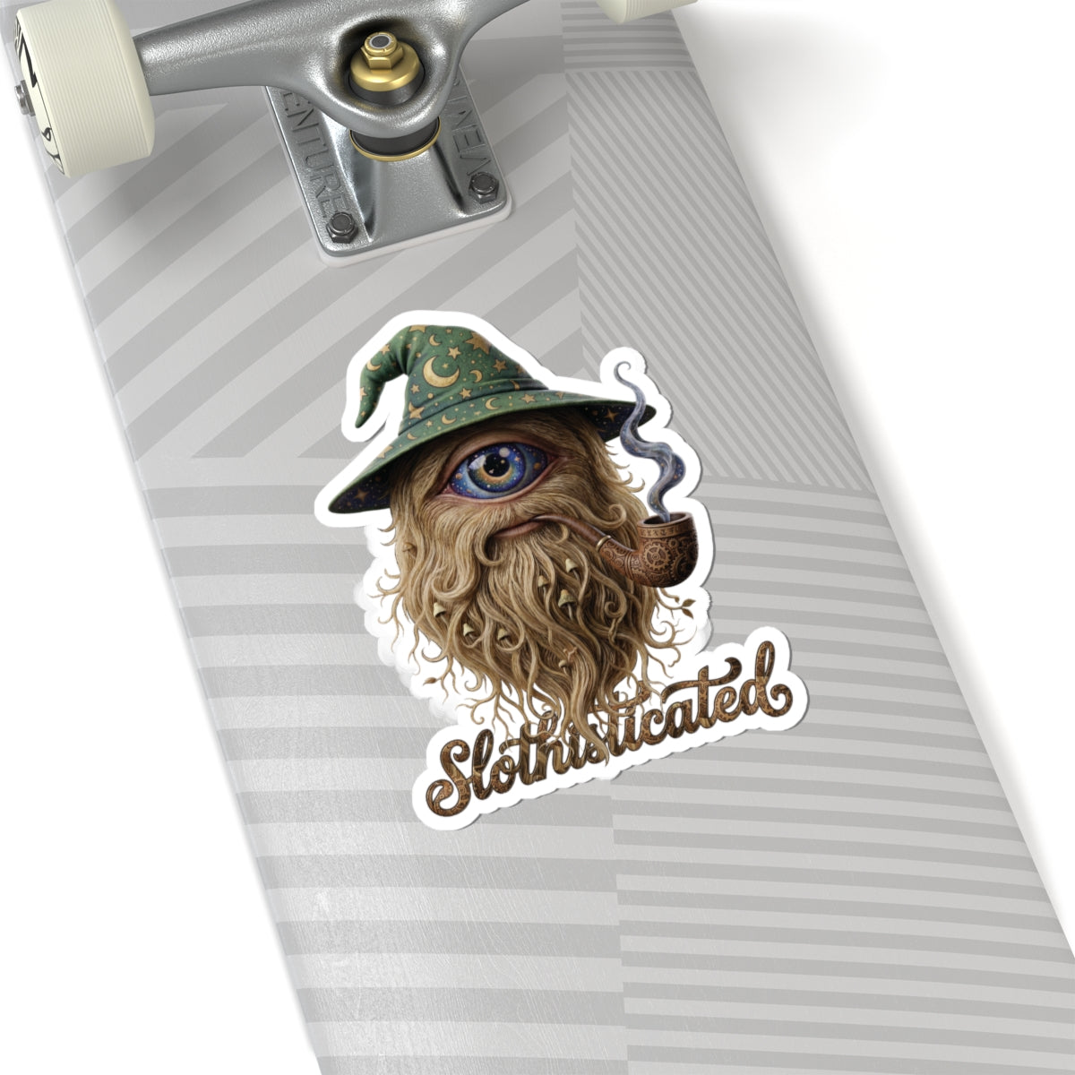 The Patron Wizard — Slothisticated Wordmark Kiss-Cut Sticker