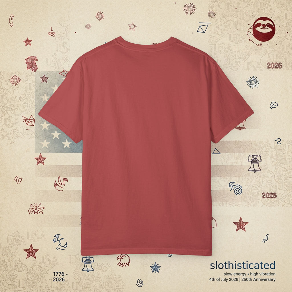 The Late Brunch — Liberty Bell Sloth Vintage Illustration Tee