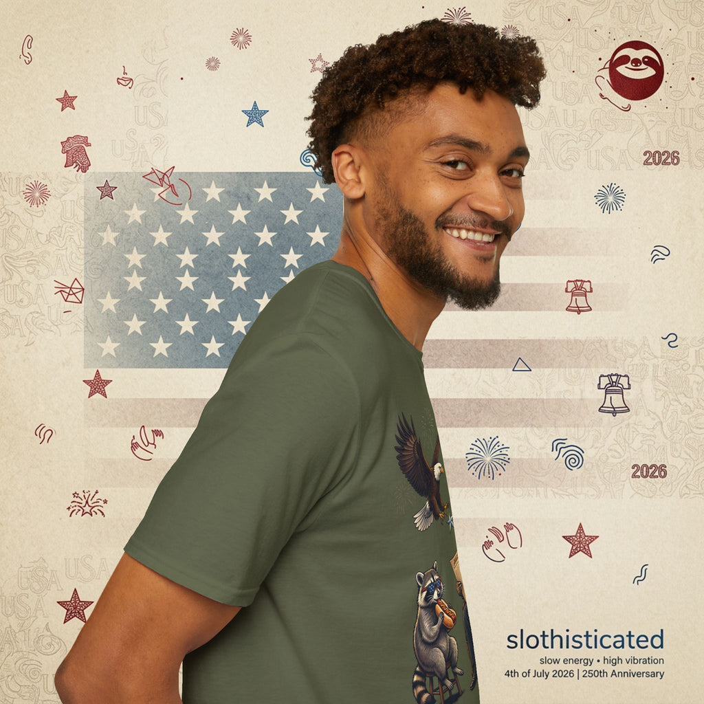 The Statesman — Lincoln-Era Sloth Portrait Tee