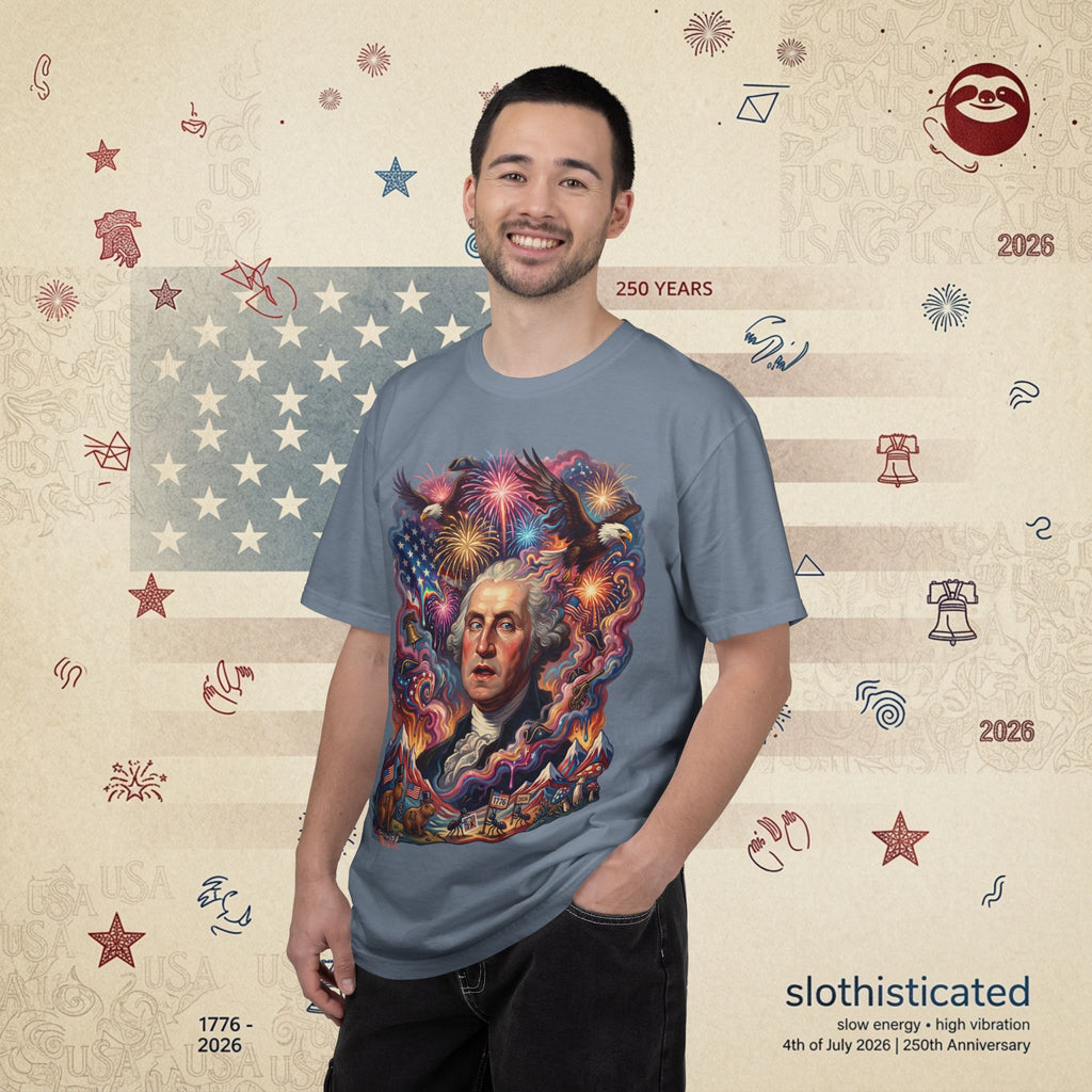 The Reverie — Psychedelic George Washington Fireworks T-Shirt