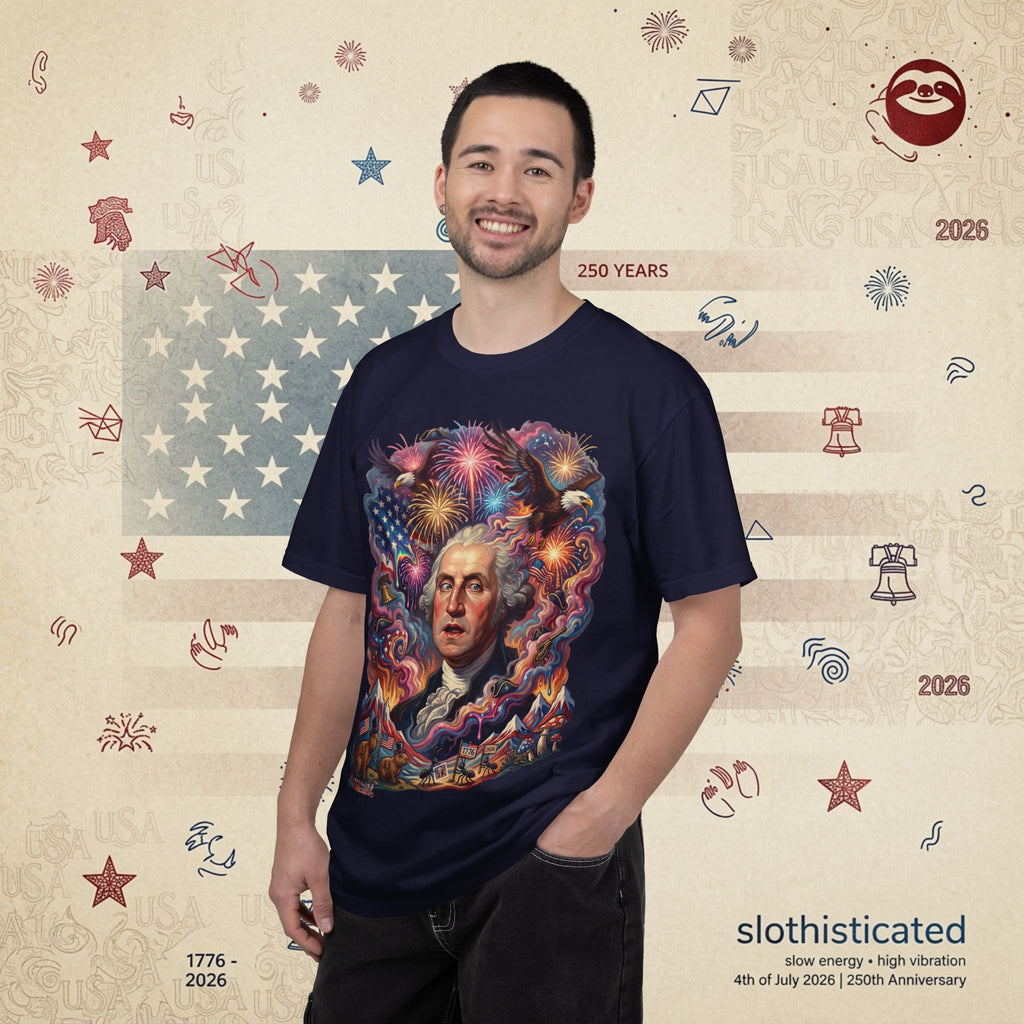 The Reverie — Psychedelic George Washington Fireworks T-Shirt